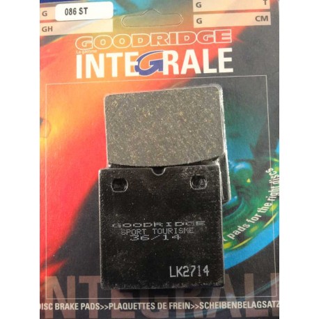 Plaquettes de frein moto organique GOODRIDGE G086ST