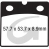 Plaquettes de frein moto sinter GOODRIDGE GH057 0