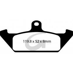 Plaquettes de frein moto organique GOODRIDGE G146ST