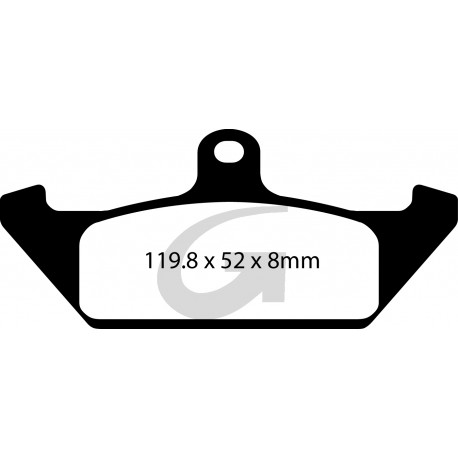 Plaquettes de frein moto organique GOODRIDGE G146ST