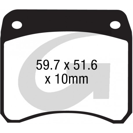 Plaquettes de frein moto organique GOODRIDGE G081ST