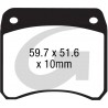 Plaquettes de frein moto organique GOODRIDGE G081ST 0