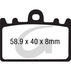 Plaquettes de frein moto sinter GOODRIDGE GH101