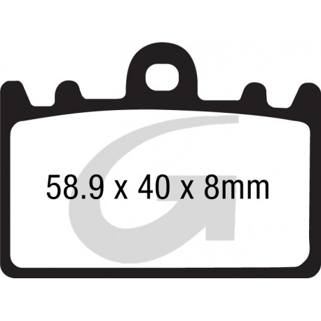 Plaquettes de frein moto sinter GOODRIDGE GH101