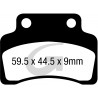 Plaquettes de frein moto organique GOODRIDGE G211SC 1