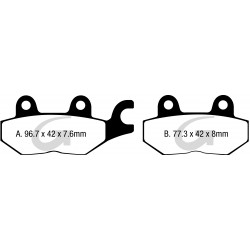 Plaquettes de frein moto organique GOODRIDGE G175ST