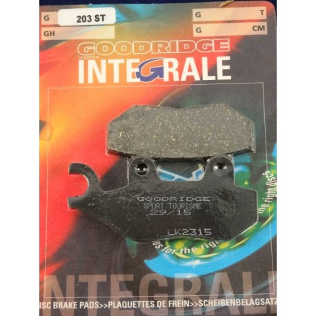 Plaquettes de frein moto organique GOODRIDGE G203ST