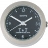 Montre anologique quartz argent fond noir 0