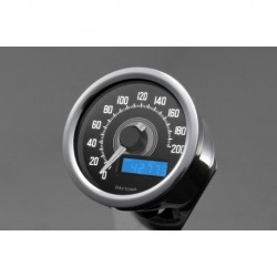 Compteur moto DAYTONA VELONA à leds INOX  200km/h