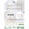 Filtre à huile HIFLOFILTRO type 163 1