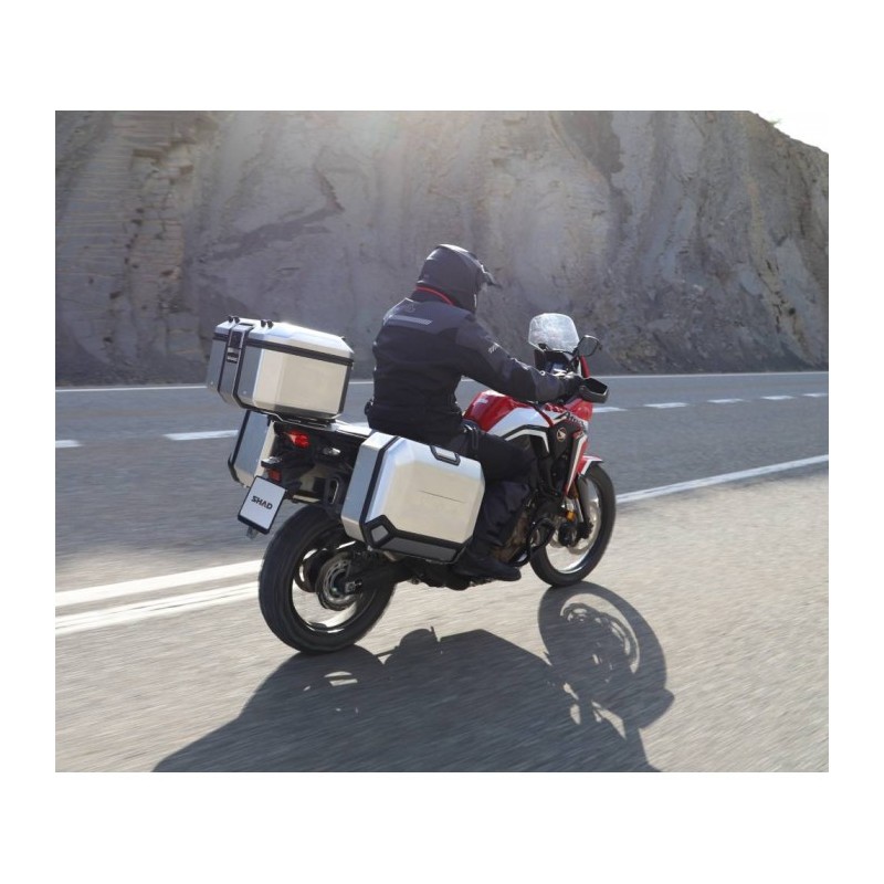 valise moto en aluminium de la la marque shad TERRA TR 47. bagagerie moto  SHAD pas cher equip'moto