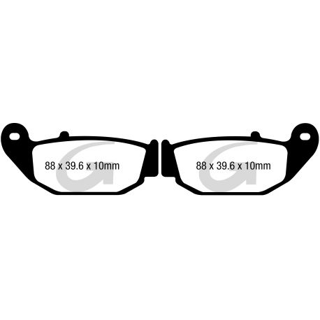 Plaquettes de frein moto organique GOODRIDGE G459ST
