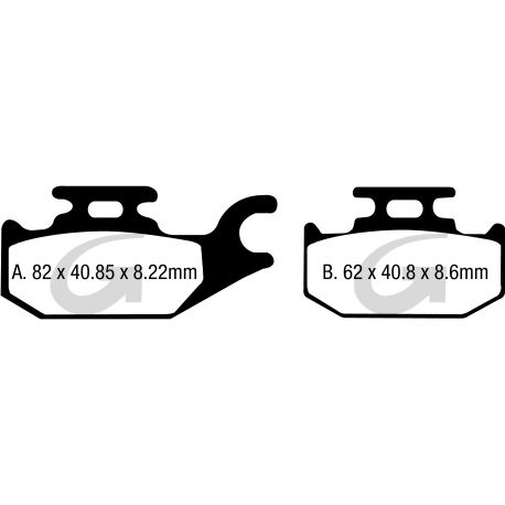 Plaquettes de frein moto organique GOODRIDGE G358SC