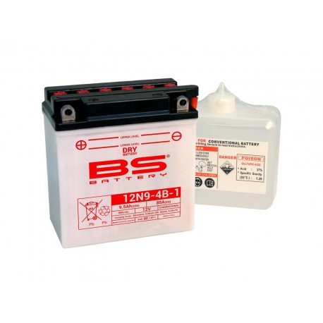 Batterie moto Tecnium 12 volts YB9-B / 12N9-4B-1