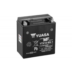 Batterie moto YUASA sans entretien YTX16-BS-1