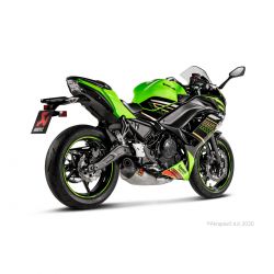 Ligne d'echappement AKRAPOVIC homologuée KAWASAKI Z650 et NINJA 650 2017-2020