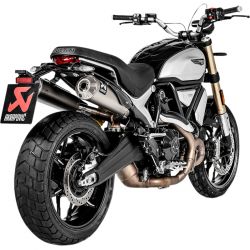 Echappement AKRAPOVIC DUCATI 1100 SCRAMBLER 2018-2023