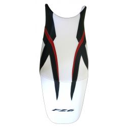 housse de selle bagster YAMAHA FZ6 2007 BLANC/NOIR/ROUGE/LETTRES NOIRES