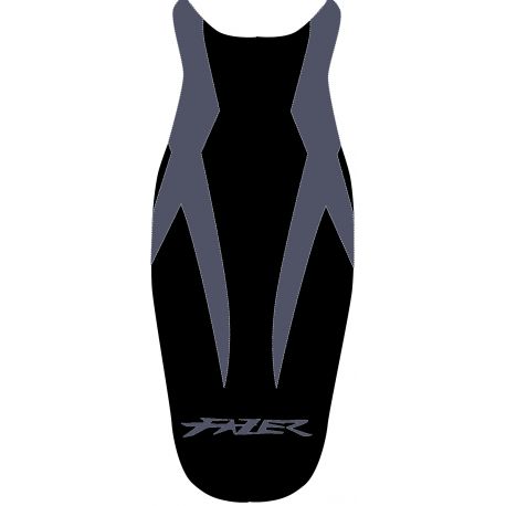 housse de selle bagster YAMAHA FZ6 2008 NOIR/NOIR MAT/LETTRES GRISES CLAIRES