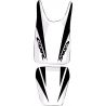 housse de selle bagster HONDA CBR125R 2007-2008 BLANC/NOIR/LETTRES NOIRES 0