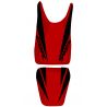 housse de selle bagster HONDA CBR125R 2007 ROUGE/NOIR/LETTRES NOIRES 0