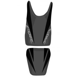 housse de selle bagster HONDA CBR125R 2007 NOIR/ANTHRACITE/LETTRES ANTHRACITES