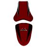 housse de selle bagster SUZUKI GSXR1000 2006 BORDEAUX CLAIR/NOIR/ACIER/LETTRES BLANCHES/R FLUO 0