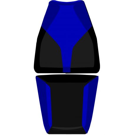 housse de selle bagster SUZUKI 650 BANDIT 2006-2008 BLEU FONCE/NOIR/LETTRES BLANCHES