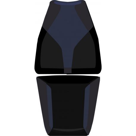 housse de selle bagster SUZUKI 650 BANDIT 2006-2008 NOIR/NUBUCK/LETTRES BLANCHES