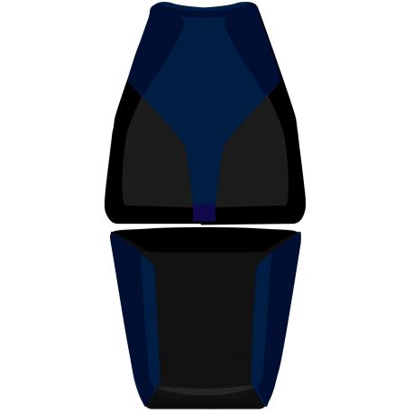 housse de selle bagster SUZUKI 650 BANDIT 2007 MARINE/NOIR/LETTRES ARGENT