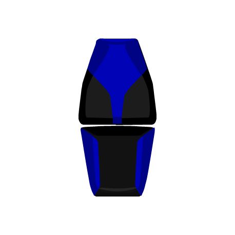 housse de selle bagster SUZUKI 650 BANDIT 2008 BALTIQUE/NOIR/LETTRES BLANCHES