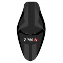 housse de selle bagster KAWASAKI Z750S NOIR GRAINÉ/NUBUCK NOIR/LETTRES BLANCHES/ET ROUGES 2005-2006