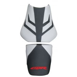 housse de selle bagster HONDA CBR600RR 2005 GRIS CLAIR/NOIR/LETTRES ROUGES