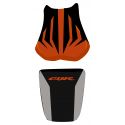 housse de selle bagster HONDA CBR600RR 2006 ORANGE/NOIR/LETTRES ORANGE
