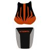 housse de selle bagster HONDA CBR600RR 2006 ORANGE/NOIR/LETTRES ORANGE 0