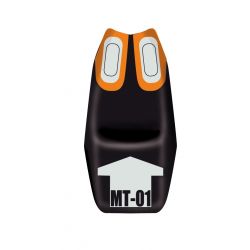 housse de selle bagster YAMAHA MT-01 2008-2009 NOIR/ORANGE/ARGENT/LETTRES NOIRES