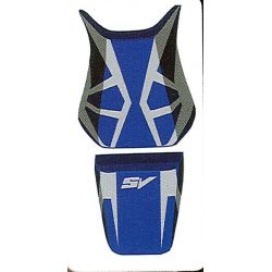 housse de selle bagster SUZUKI SV650 2004-2005 SV1000 2003 BALTIQUE/GRIS CLAIR/LETTRES GRISES CLAIRES