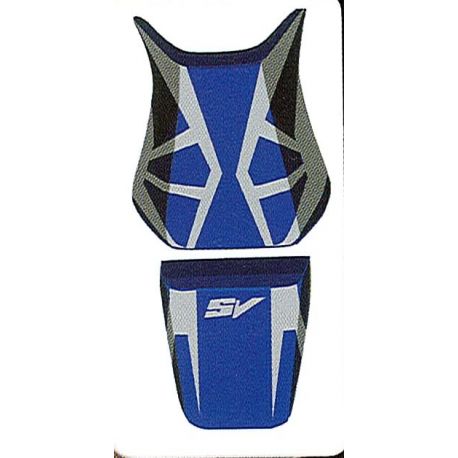 housse de selle bagster SUZUKI SV1000 2003-2005 BALTIQUE/GRIS CLAIR/LETTRES GRISES CLAIRES