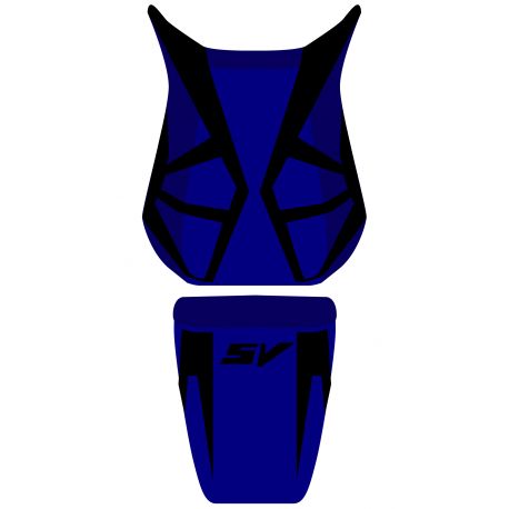 housse de selle bagster SUZUKI SV650 2007 BLEU/NOIR/LETTRES NOIRES
