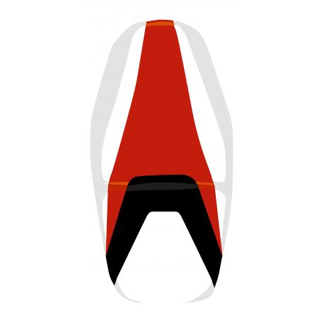 housse de selle bagster HONDA CB1300 2006-2011 ROUGE/NOIR/BLANC/LETTRES BLANCHES