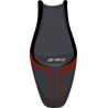 housse de selle bagster KAWASAKI ER6F 2006-2007 ANTHRACITE/BORDEAUX CLAIR/NOIR/LETTRES NOIRES 0