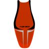 housse de selle bagster KAWASAKI ER6N 2007 ORANGE/GRIS CLAIR/NOIR/LETTRES NOIRES 0