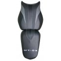 housse de selle bagster YAMAHA MT-03 2006-2009 NOIR/NOIR MAT/NUBUCK/LETTRES GRISES CLAIRES