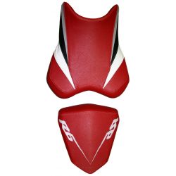 housse de selle bagster YAMAHA YZF-R6 2007 ROUGE/BLANC/NOIR/LETTRES BLANCHES