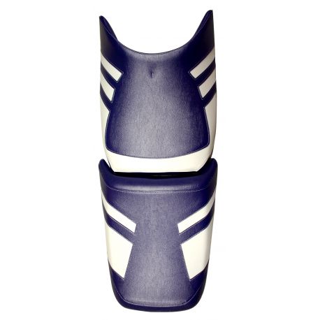 housse de selle bagster YAMAHA FJR1300 2006 BLEU FONCE/GRIS CLAIR/LETTRES GRISES CLAIRES