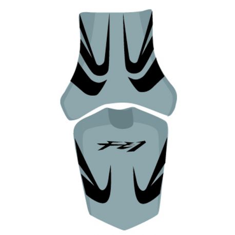 housse de selle bagster YAMAHA FZ1 FAZER 2007 PETROLE/NOIR/LETTRES NOIRES