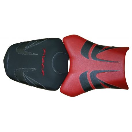 housse de selle bagster YAMAHA FZ1 FAZER 2009 ROUGE FONCE/NOIR/LETTRES ROUGES FONCEES
