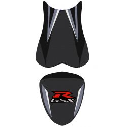 housse de selle bagster SUZUKI GSXR750 2007 ANTHRACITE/NOIR/ACIER /LETTRES ROUGES ET BLANCHES