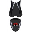housse de selle bagster SUZUKI GSXR750 2007 ANTHRACITE/NOIR/ACIER /LETTRES ROUGES ET BLANCHES