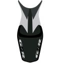housse de selle bagster SUZUKI GSR600 2006 ACIER/NOIR/GRIS CLAIR/LETTRES NOIRES